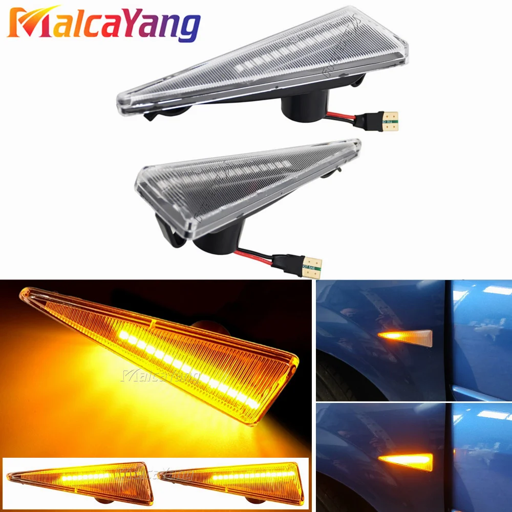 Pair Flowing LED Turn Signal Lamp Side Marker Light for Renault Espace MK4 Vel Satis Wind Avantime Megane 2 CC Scenic 2 Espace 4