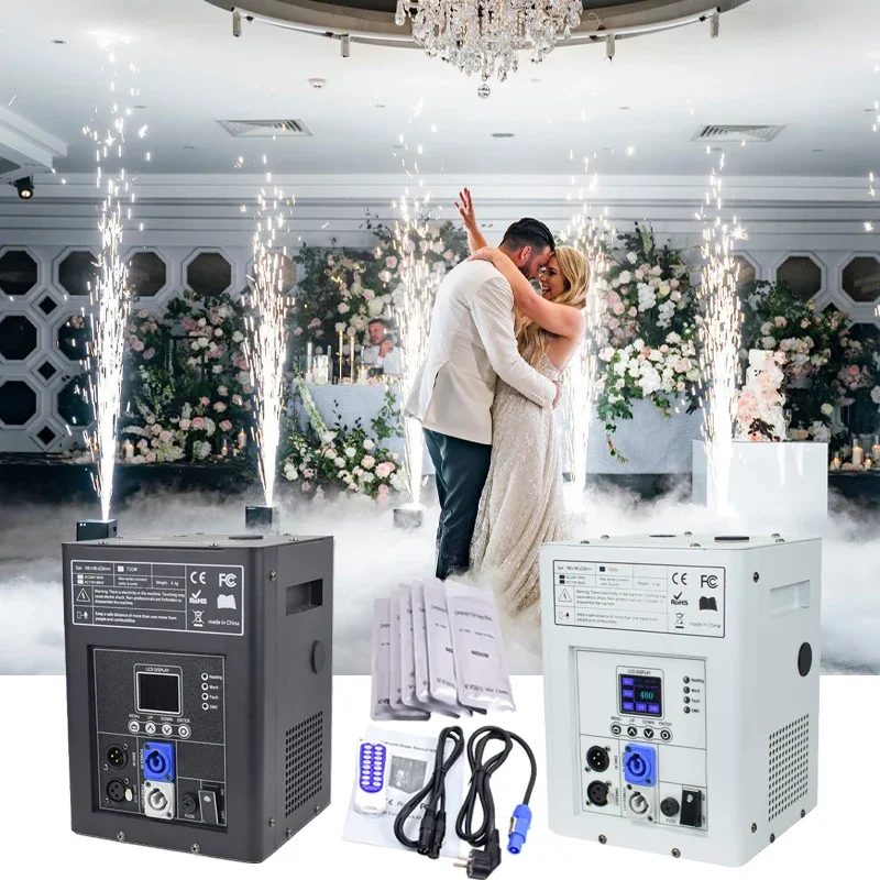 750W Wireless DMX Control Cold Pyro Sparkler Fireworks Fountain Machine For DJ Stage Wedding Party Cheap Cold Spark Machine