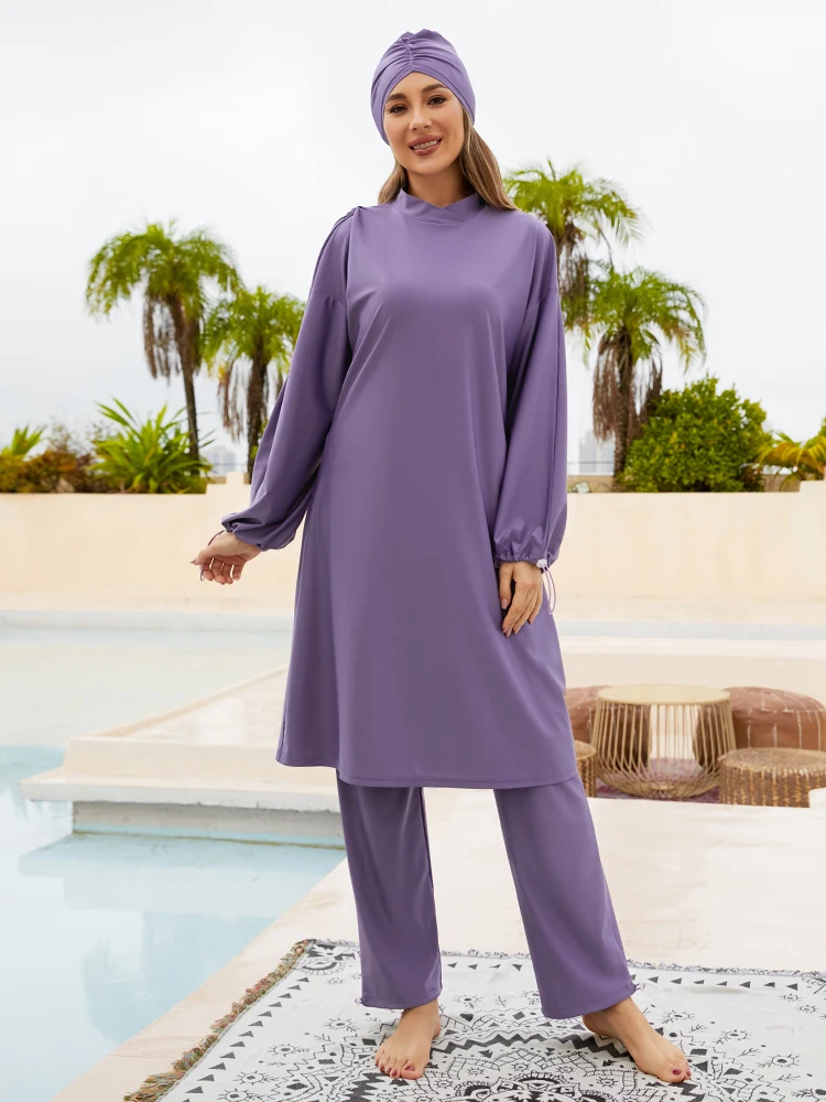 Burkini Muslim Swimwear 2023 With Hijab Femme Islamic Mujer Clothing Swimming Suit Modest Swimsuits Beach Cover Ups For Women