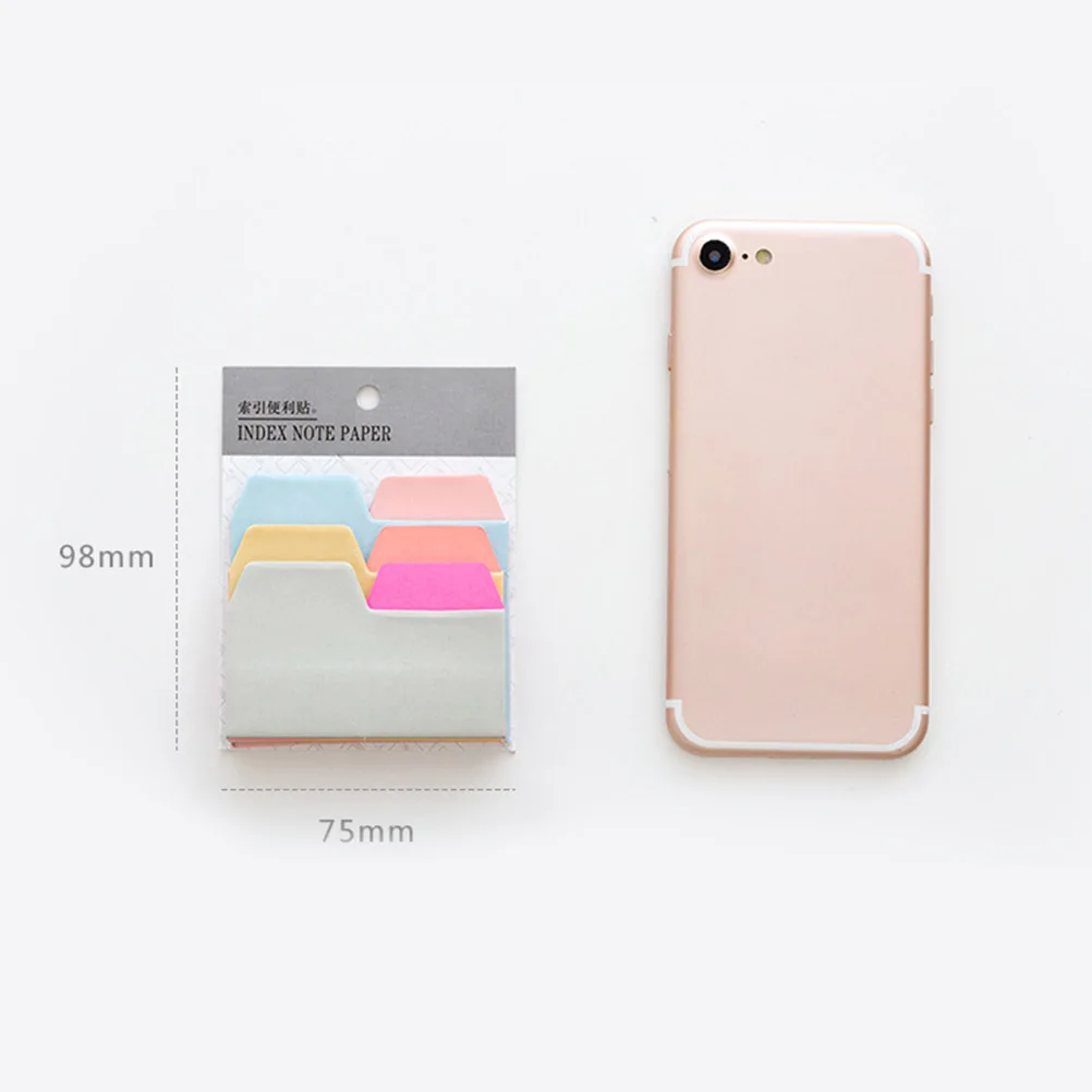 4Pcs Writable Index Tabs Paper Memo for Marking Pages Highlighting Books Documents Memo Tabs Book Notes