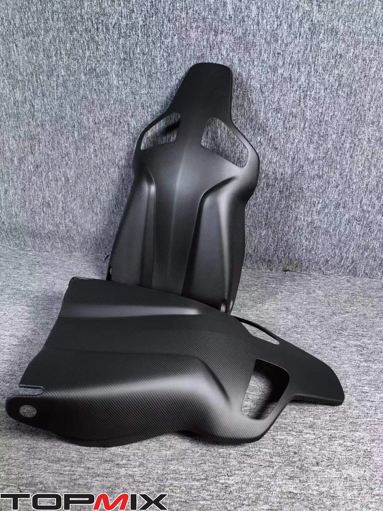 Complete Matte Dry carbon fiber seatback cover for Recaro Sportster CS Sport Seat (One pair)