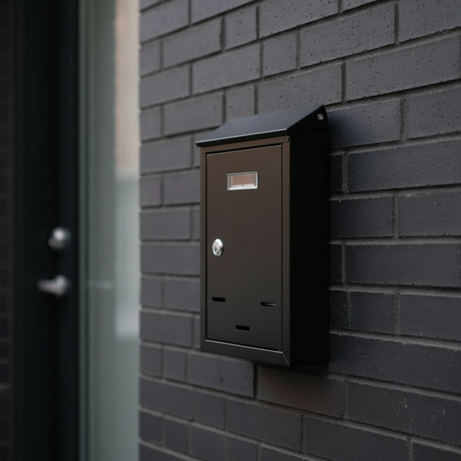 Lockable Mailbox with Front Entry Powder-Coated Metal Mailbox Easy to Install Fully Assembled for Homeowners, Outdoor
