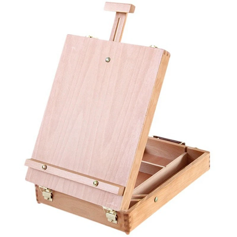 

Large Adjustable Wooden Table Sketch Box Easel For Artists Art Students And Beginners