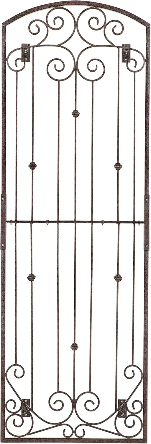 Garden Trellis for Climbing Plants Vertical Wrought Iron Panels Scroll Metal Wall Trellises Large Tall Arched Home Garden