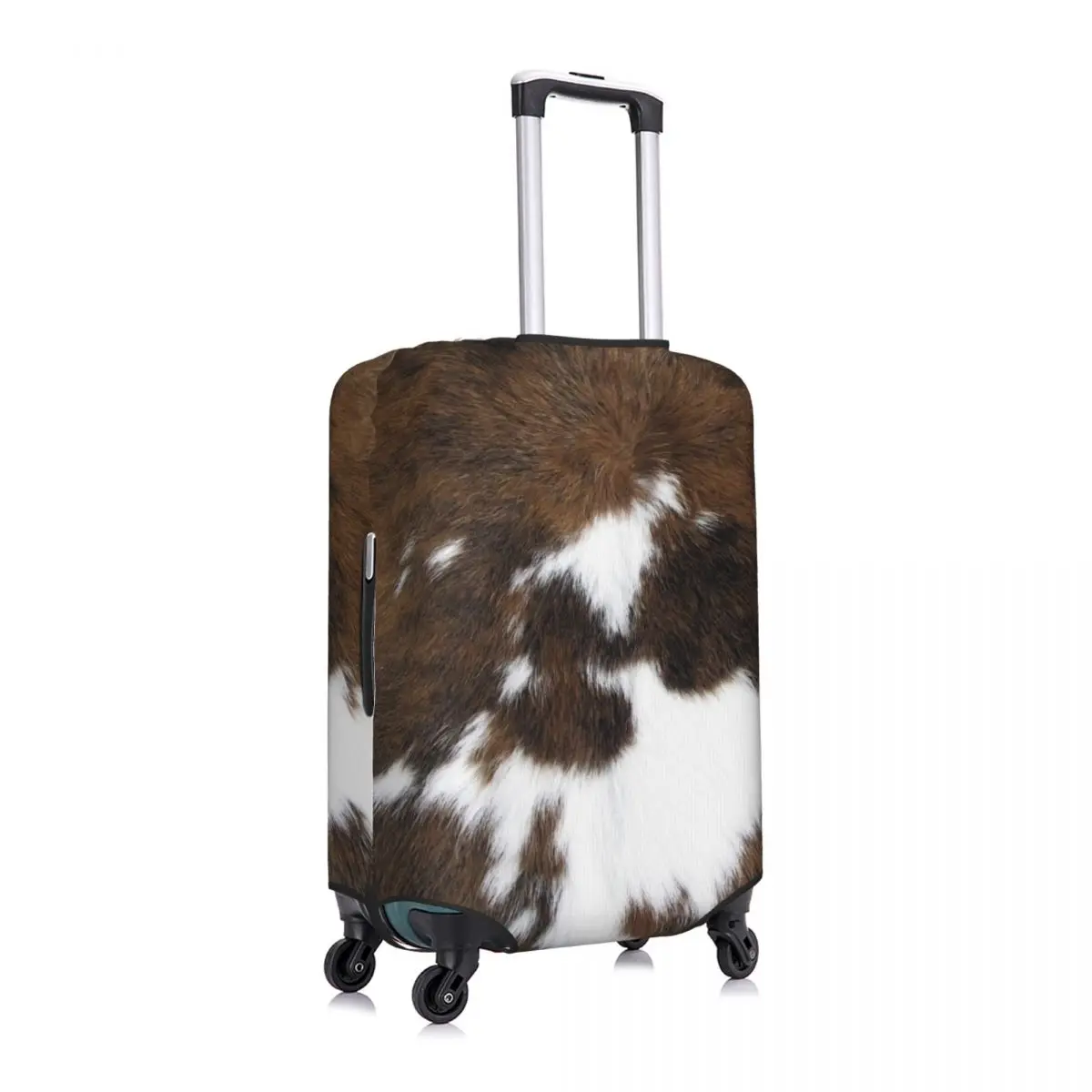 Custom Cute Simulated Cowhide Texture Luggage Cover Protector Dust Proof Travel Suitcase Covers