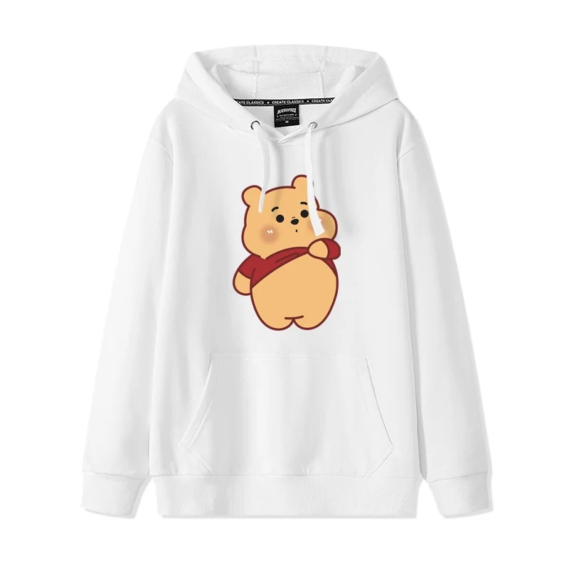 Strawberry Bear Couple Hooded Sweater Women\'s 2024 New Popular Winnie the Pooh Couple Fall Jacket Trendy Brand Hoodie Jacket