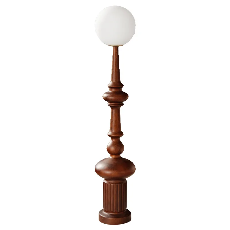 

Italy, retro Roman column floor lamp, designer new, medieval wabi-sabi