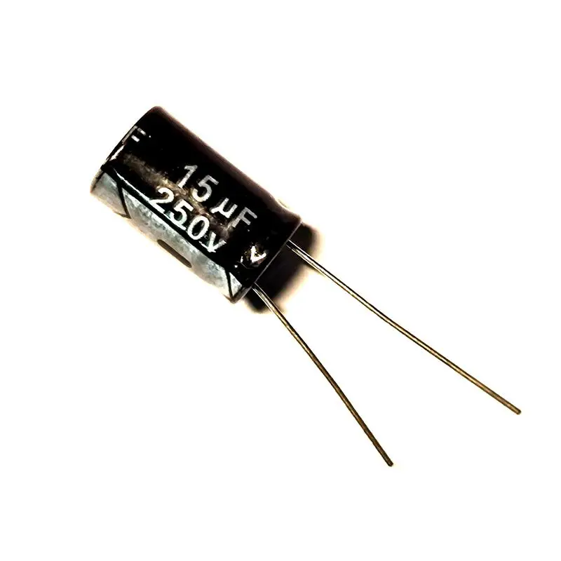 

5pcs 15uF 250V 15MFD 250WV Aluminum Electrolytic Capacitor 10*16mm Radial