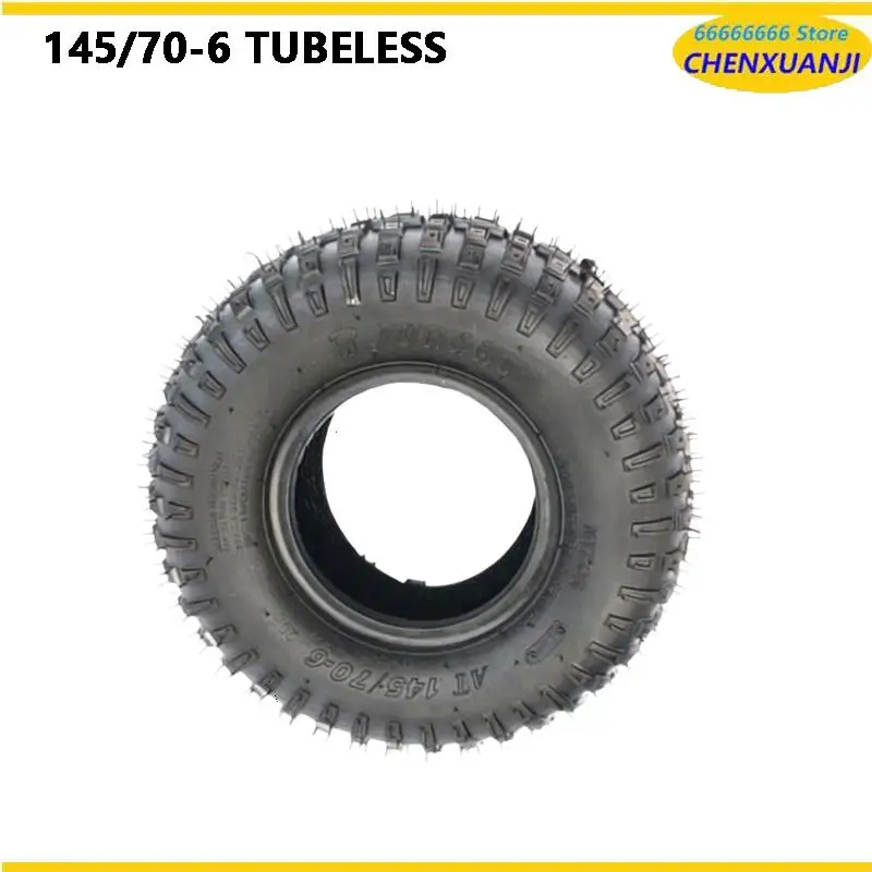 Premium 6-inch ATV wheel and tire set for 145/70-6 size, ideal for buggies and quad beach vehicles.