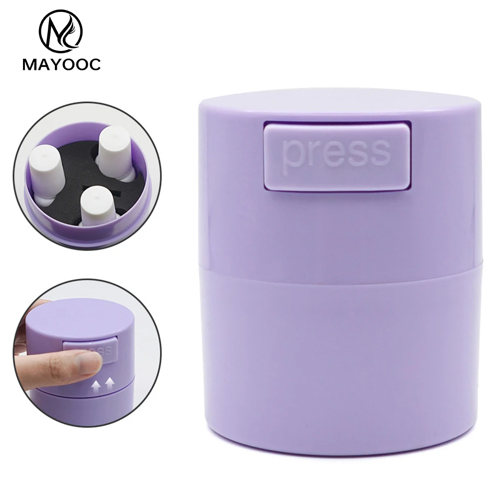 Eyelash Glue Storage Tank Container Individual Grafting Lashes Adhesive Stand Storage Jar Eyelash Extension Makeup Tools