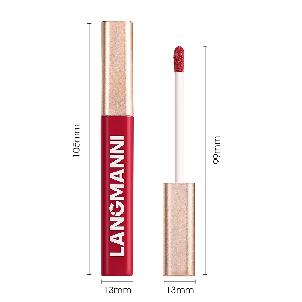 1PC防水口紅、耐久性、保湿性、カップにくっつかない、汚れにくい、塗りやすい、色がつきやすい