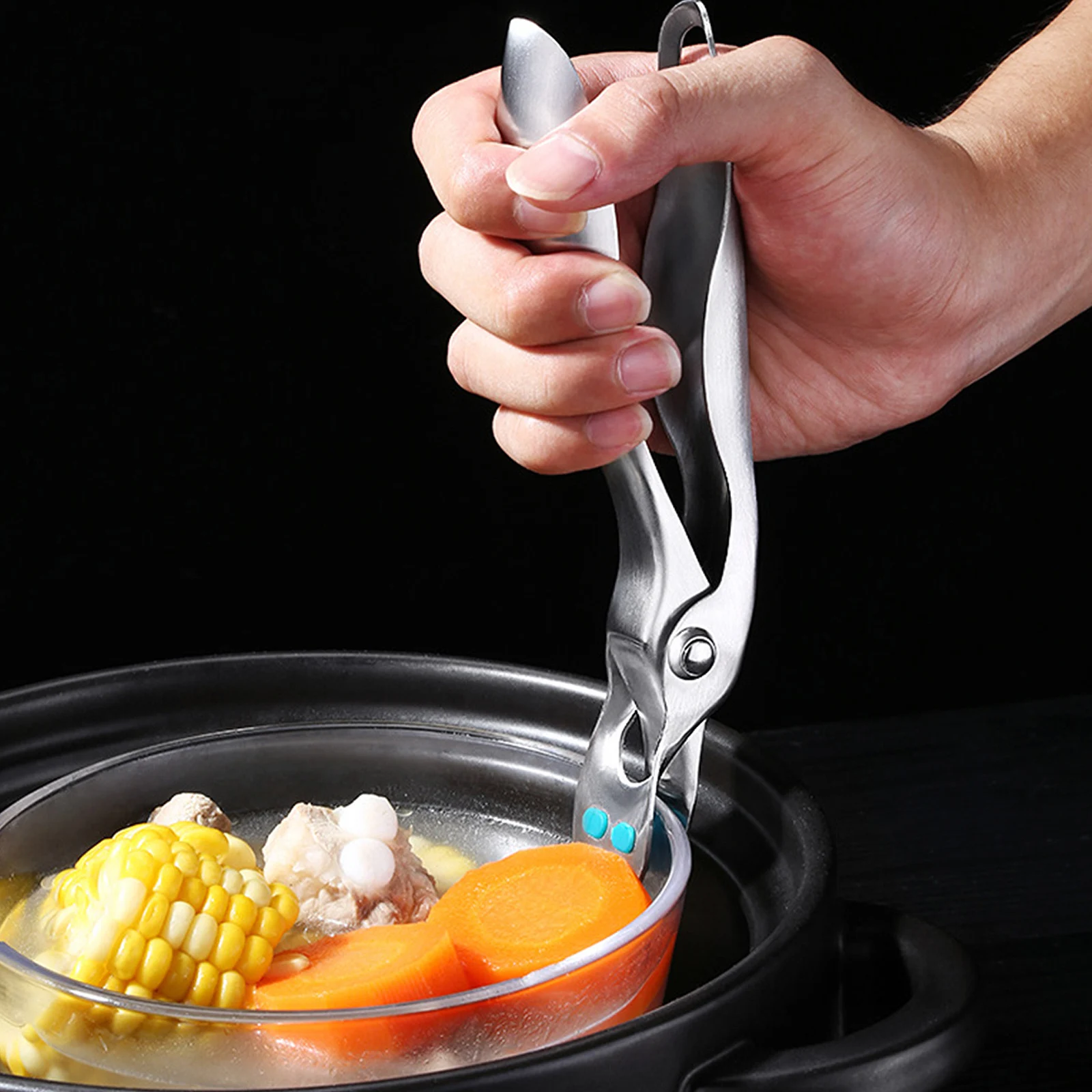 

Stainless Steel Bowl Holder Crockery Clamp Kitchen Heat Resistant Gripper Clip Lifter Dish Anti Hot Plate Gripper Steamers Tools