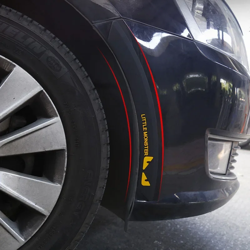 Scratch-Proof Car Wheel Arch Extender Trim Durable Fender Flare Bumper Protector Decorative Wheel Eyebrow Cover Accessories