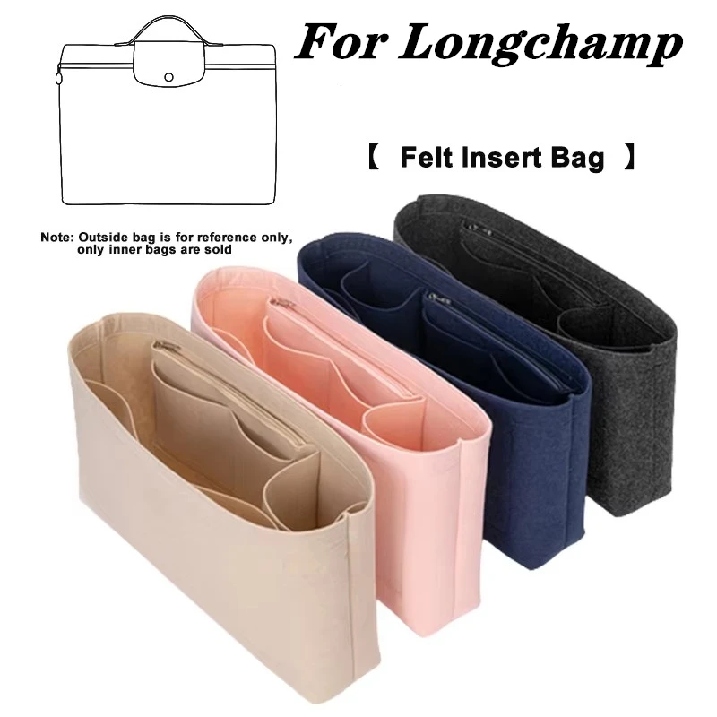 Felt Insert Bag Organizer Modification Upgrade Accessory For Longchamp Le Pliage 37 Briefcase Fix Shape Large Space Inner Liner