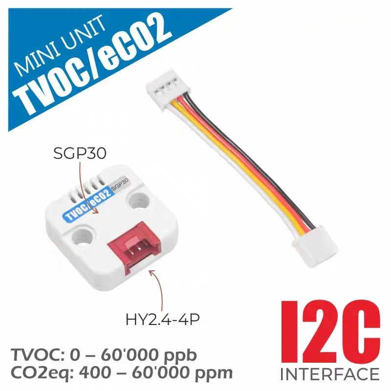 Official M5Stack TVOC/eCO2 Digital Multi-Pixel Gas Sensor Unit SGP30