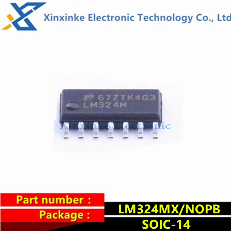 

10PCS LM324MX/NOPB LM324M SOIC-14 Operational Amplifiers Low Power Amplifier ICs QUAD OP AMP Brand New Original