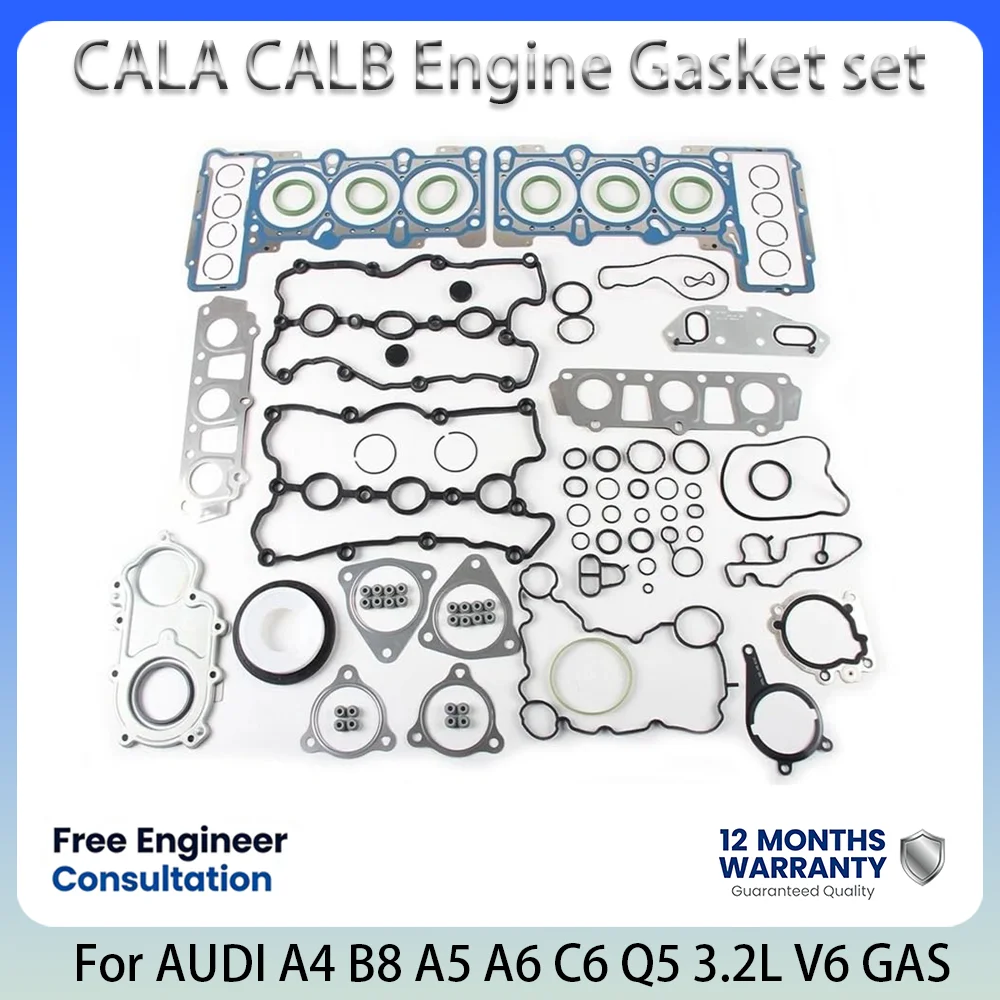 Полный комплект прокладок двигателя CALA CALB для AUDI 3.2L 3.2 L T V6 GAS 10185800 06E103148AC 07-12 A4 B8 A5 A6 C6 Q5 8K2 8K5 8T3 8F7 4F2