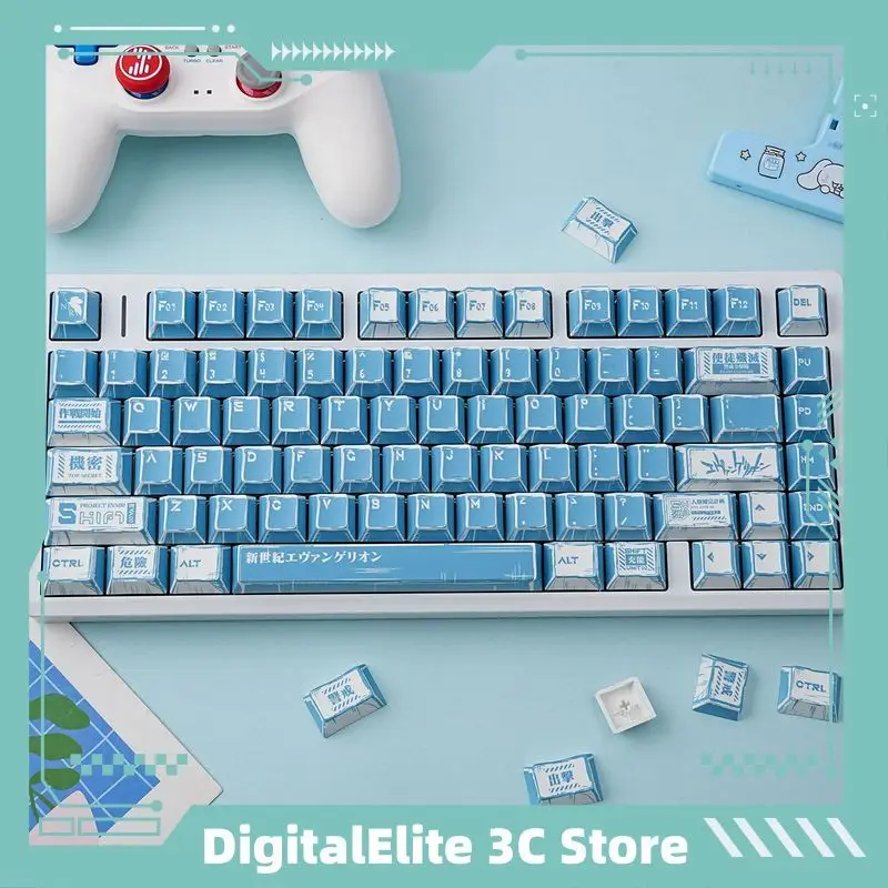 

143 Keys Eva Unit-00 Pbt Anime Keycap Set Five-Sided Sublimation For Mechanical Keyboards Fits Most Computer & Office Equipment