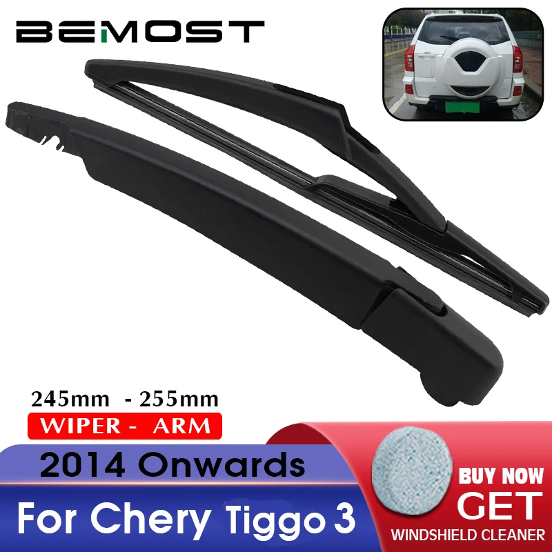 BEMOST Auto Car Rear Back Windscreen Windshield Wiper Arm Blades Brushes Soft Rubber For Chery Tiigo 3 3X 5 7 Year 2006 Onwards