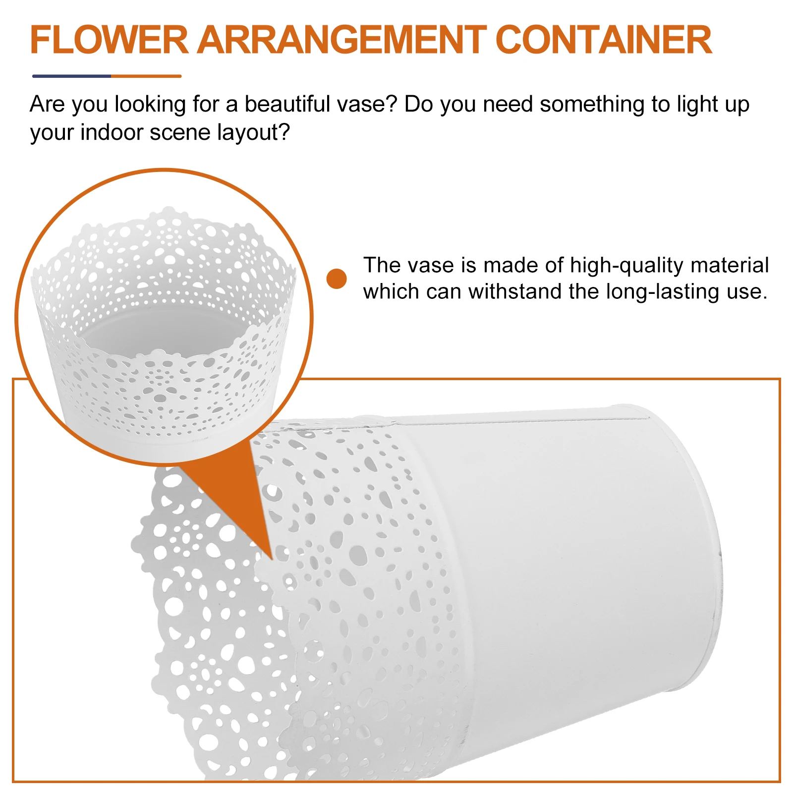 

2pcs Vintage Iron Flower Buckets Dried Flower Vases Makeup Storage Containers Home Decorative Arrangement Tin Desktop Adornment