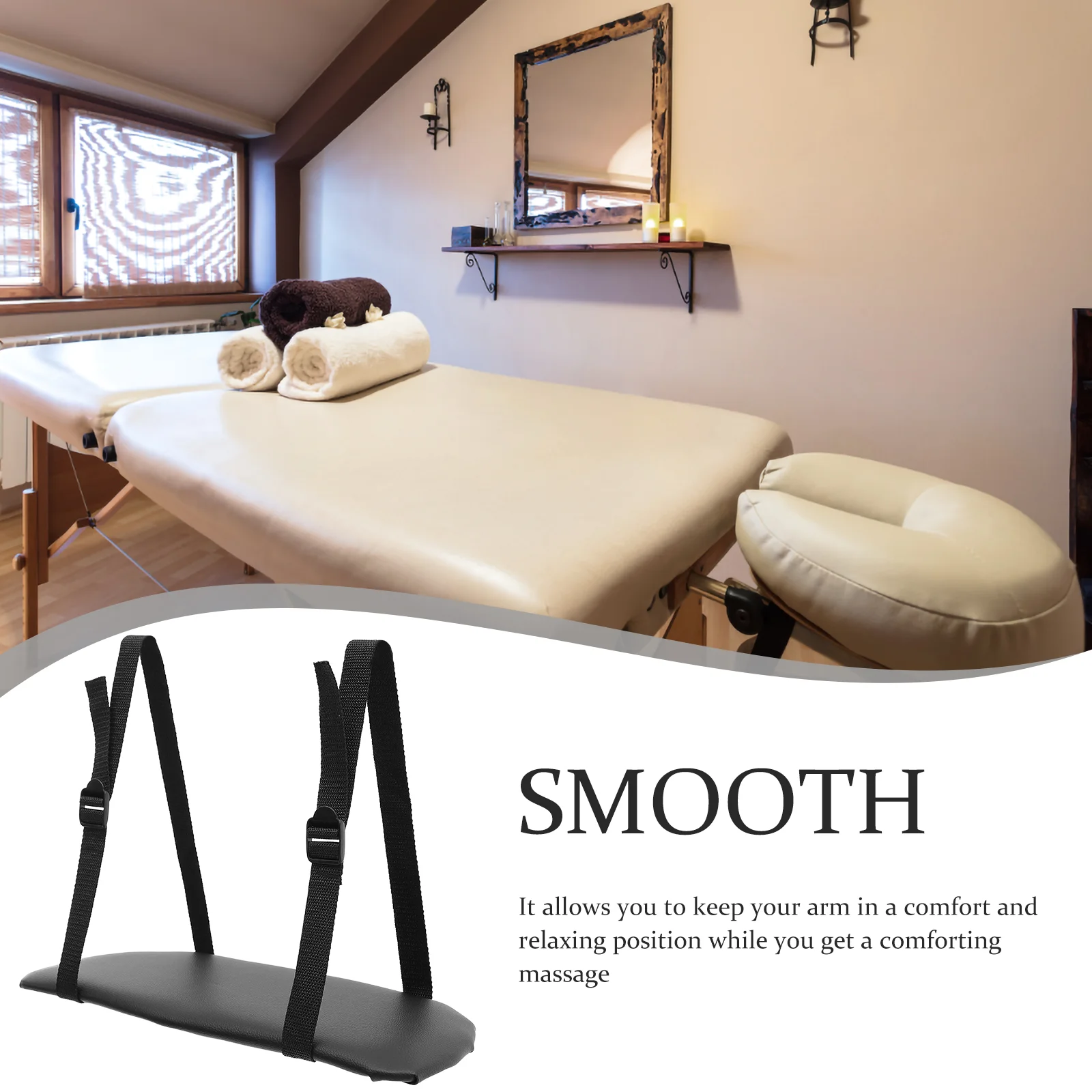 Hand Rest Massage Bed Accessories Armrest Support Practical Table Comfortable Black Office