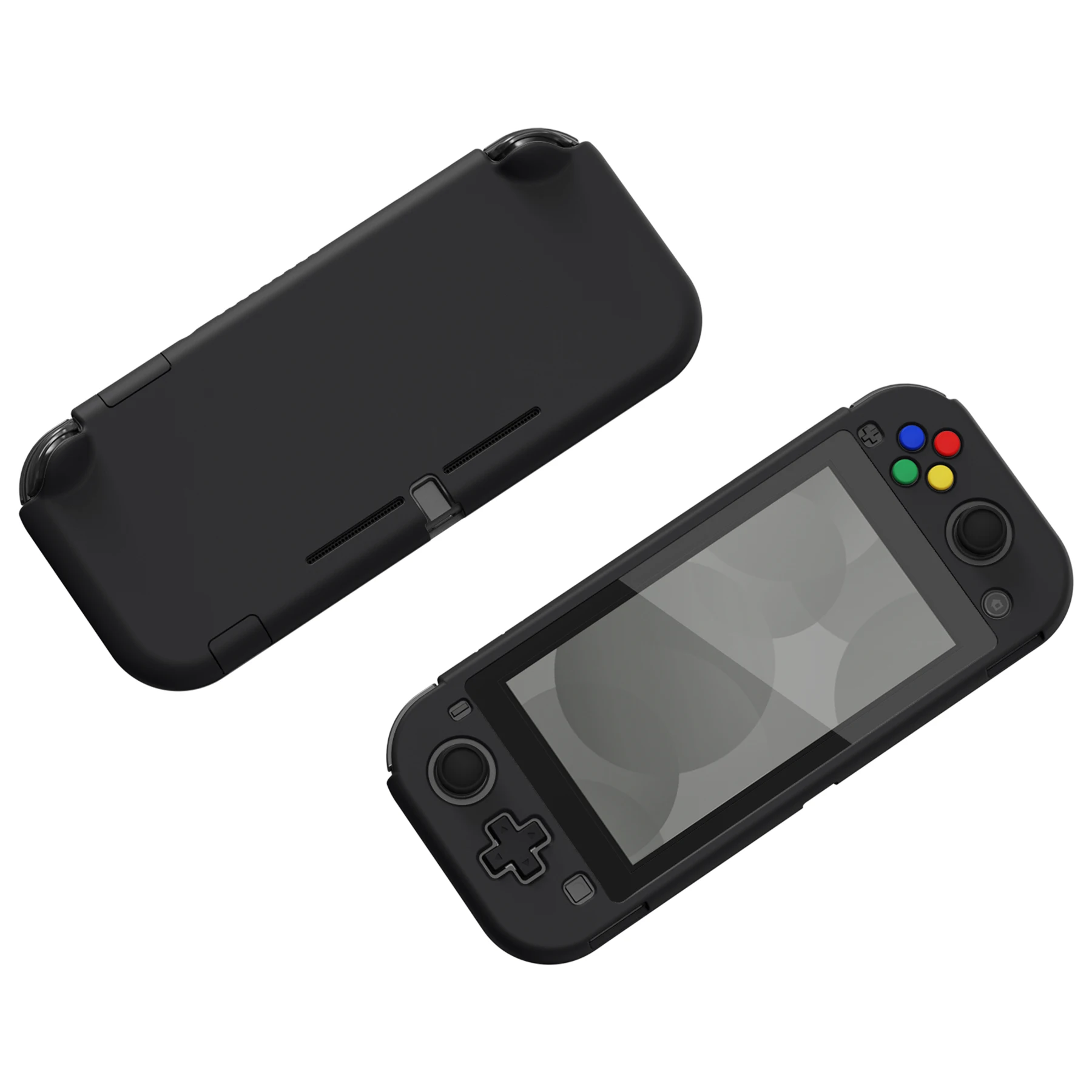 PlayVital czarne twarde etui ochronne na Nintendo Switch Lite W/Screen Protector i nakładki na przyciski