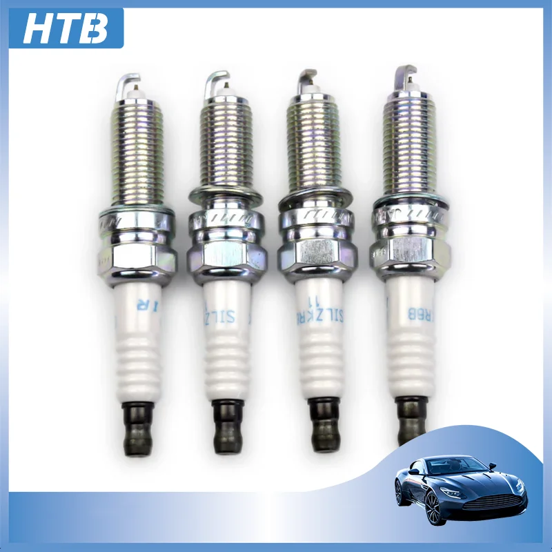 4pcs/lot 18855-10080 1885510080 SILZKR6B11 Iridium Spark Plug For Hyundai i20 i30 ix20 Kia Carens III 18855 10080 SILZKR6B-11