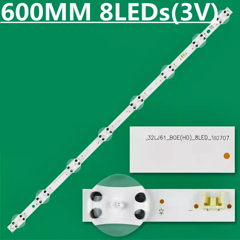 2PCS LED Backlight Strip For  32LJ61_HD_8LED 32LM55 32LM63 32LJ510U 32LJ510B 32LK510BPLD 32LK519PLC  32LK610BPLB 32LK615BPSB