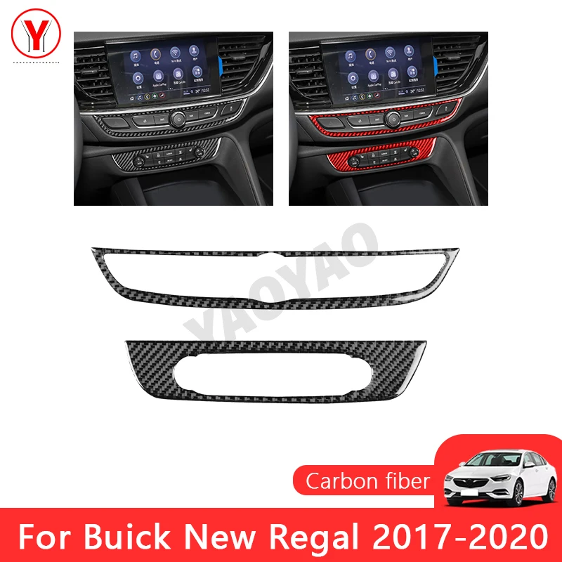 

Central Control Air Outlet Vent Frame Cover Car Interior Trim Accessories Carbon Fiber For Buick Regal 2017-2020