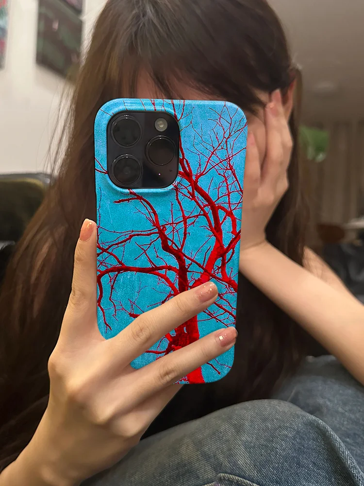 INS Bloodline Tree Shockproof Case for iPhone 17 16 15 14 13 Pro Max Back Phone Cover for 12 11 Pro Plus 8 7 X XS XR Cover