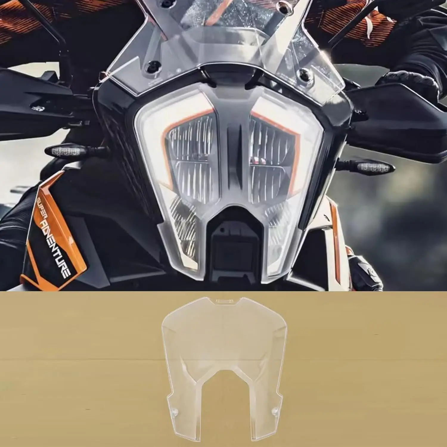 

Motorcycle Transparent Headlight Guard Protector Cover For 1290 Super Adventure R/S 2021 - 2024