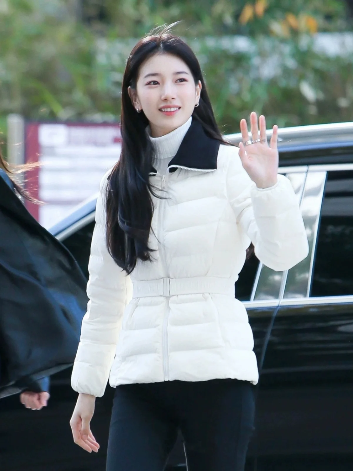 

Slim Fit Lightweight Du down Jaet Premium Quali Korean Sle Commute Faion Tummy Control Long Sve Zipper Closure