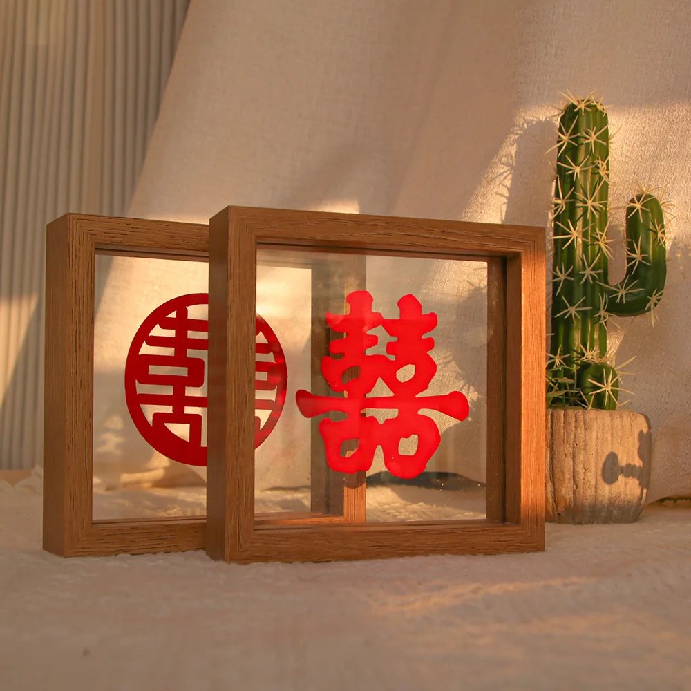 

Double-Sided Transparent Glass Photo Frame Desktop Plant Leaf Specimen Frame A4 Paper DIY Creative Painting Frame Modern Simp...