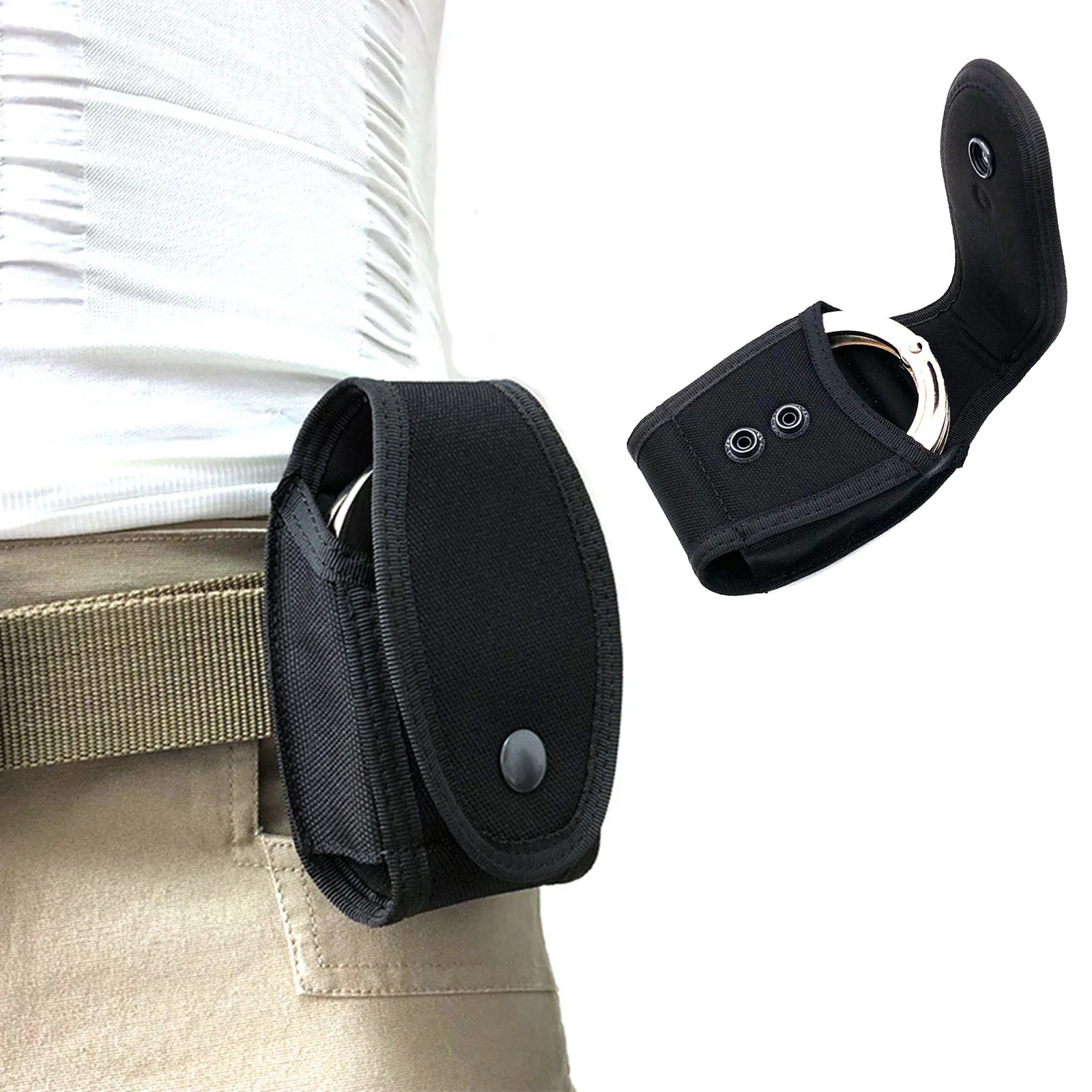 Universal Waist handcuff Pouch Outdoor Tactical Sports Belt Pouch Quick Draw Handcuff Pouch Gun Holster Hunting Accessories 2024