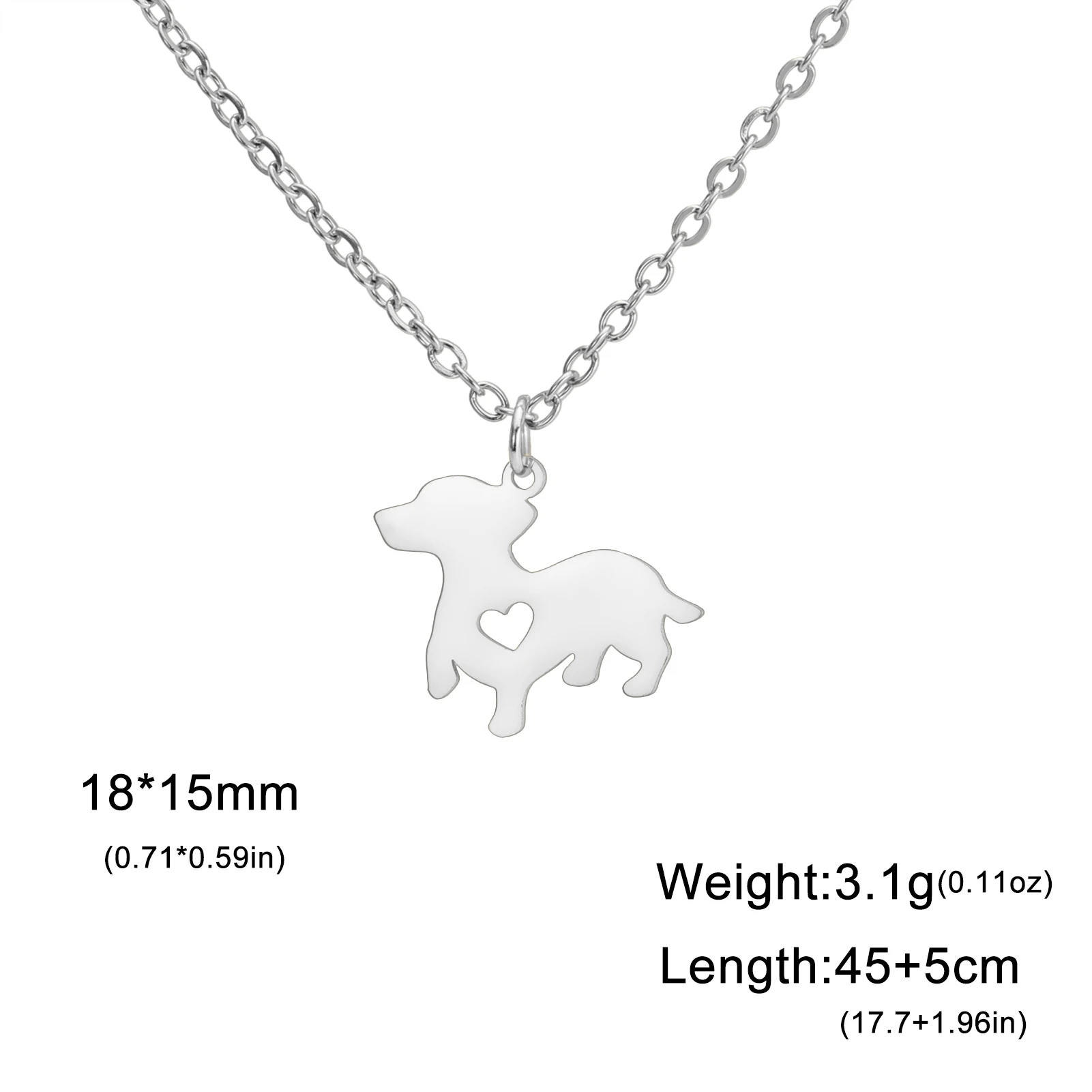 Fishhook Samoyed Dog Necklace Gift for Woman Men Kid Child Puppy Pendant Stainless Steel Chain Jewelry Accessories