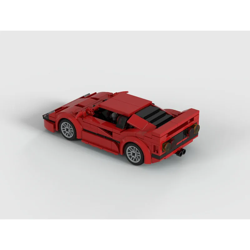 

MOC-143971Classic New Style Red Sports Supercar Building Block Model, 257Parts, Birthday Building Toy Gift for Boys and Children