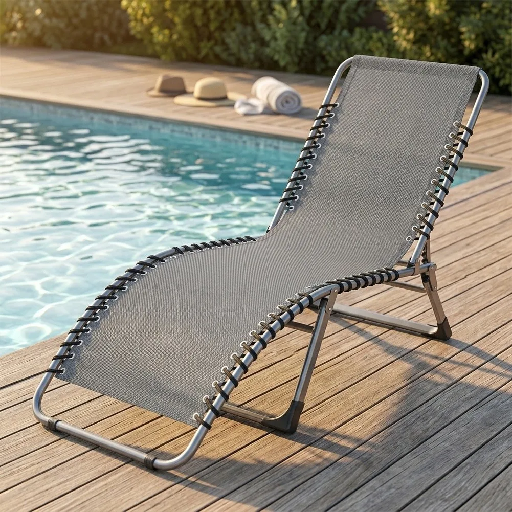 Replacement Cloth For Folding Sun Lounger 180x50cm Portable Patio Lounge Chair Fabric Cover Gray Black Navy Blue Coffee
