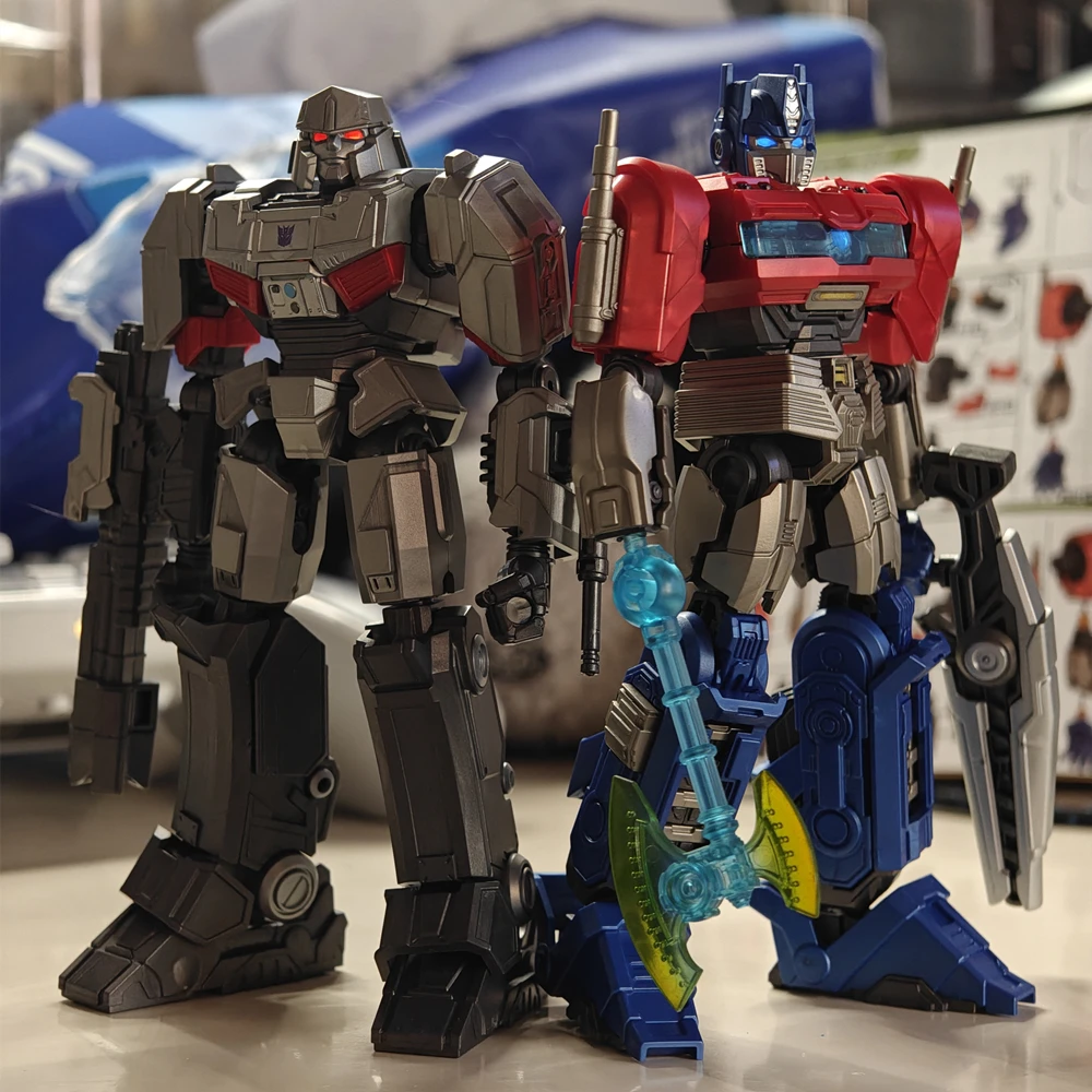 لعبة ترانسفورمرز وان كارتون أنيمي تمثال LED أوبتيموس برايم بامبليبي ستارسكريم ساوند ويف موجة الصدمة ميجاترون لعبة مجمعة