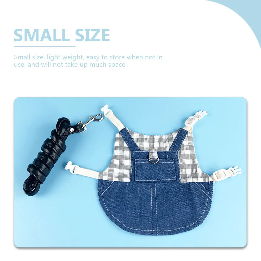 أرنب تسخير المقود مجموعة قابل للتعديل سترة الحيوانات الأليفة الصغيرة الأرنب الجر حبل المحمولة خفيفة الوزن عدة لملابس أرنب
