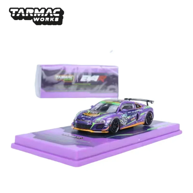 1:64 EVA RT TYPE01 Audi R8 LMS GT4 Alloy model No. 505, children's collection of decorative toys, holiday gifts for children.