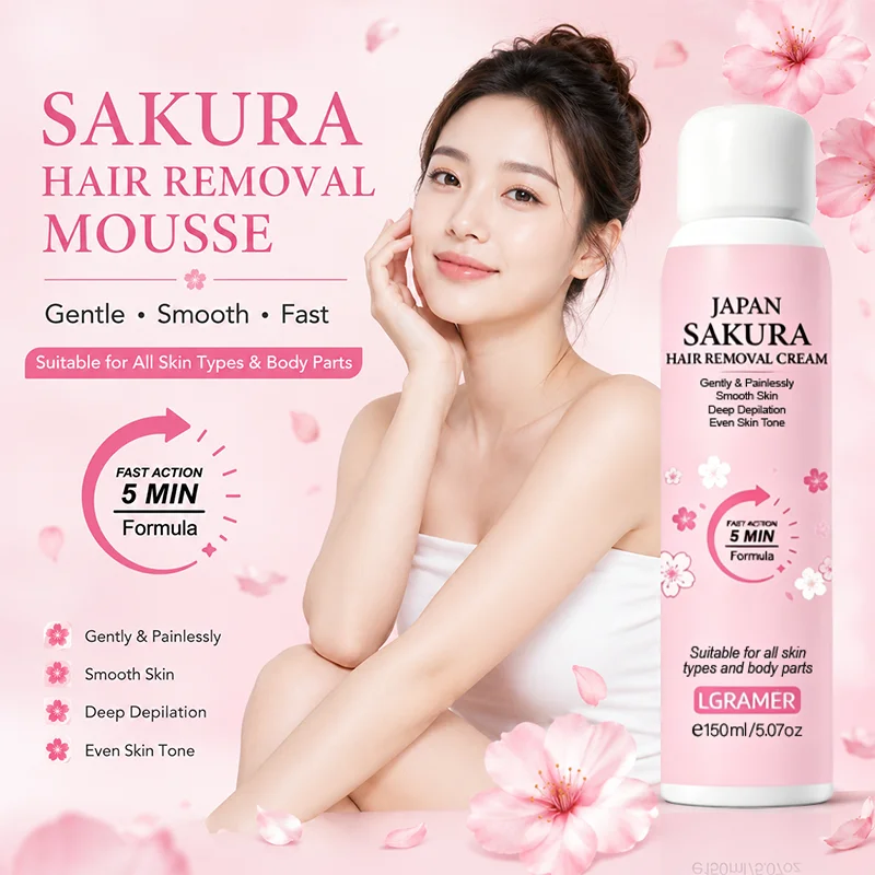 150ml Hair Removal Cream Women Depilatory Gentle No Irritation Professional Painless Japan Sakura Hair Removal Mousse Products