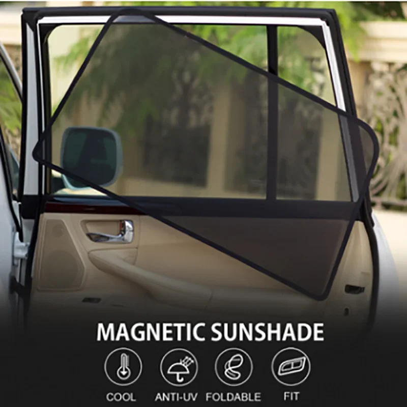 For vw Touareg 2019 - 2022 Magnetic Car Sun Shade Car Side Window Mesh Curtain UV Mosquito Protection Sun Visor Cover