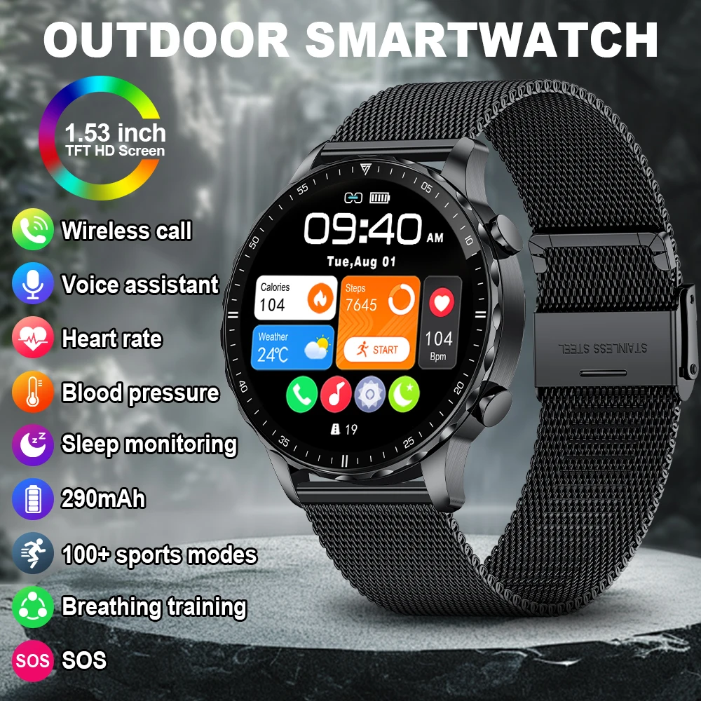 

Смарт-часы LIGE 2026: Новинка! Мужские и женские умные часы для спорта на открытом воздухе с мониторингом пульса и сна, Bluetooth-звонками, водонепроницаемые. Отличный бизнес-подарок.