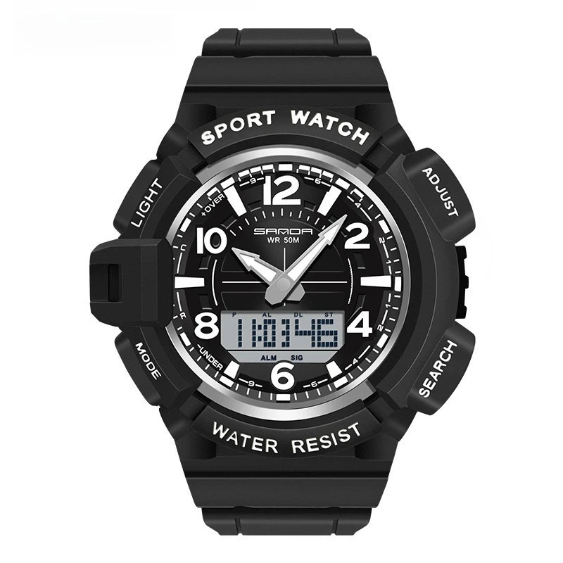 SANDA hot-selling styles, a variety of colors, fashion trends, outdoor leisure boys and girls middle school watches