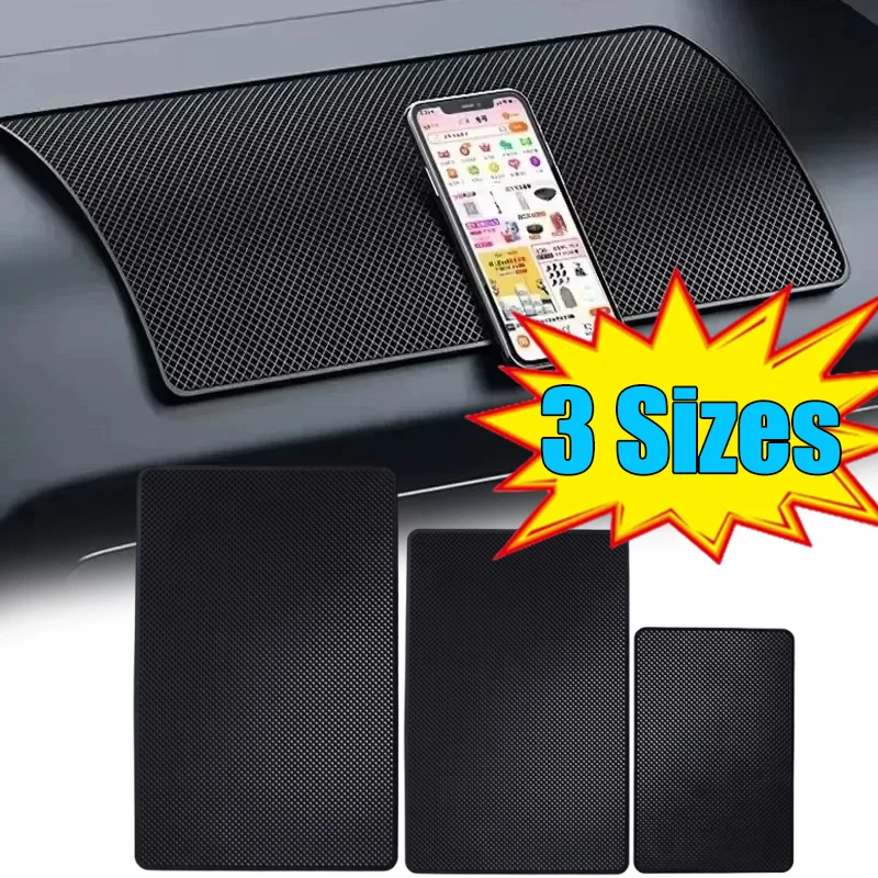

Magic Car Dashboard Mobile Phone Holder Anti-slip Rubber Pad Ornamental Decorative Anti-slip Fixing Pad 3 Sizes Car Accessories