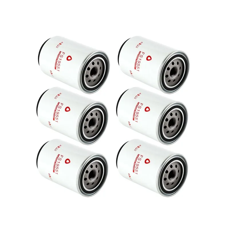 

In Stock 1set 6pcs Fuel Filter FS19551 2914-8071-00 BF136 for Freightliner Blue Bird Western Star Hino Terex Nissan