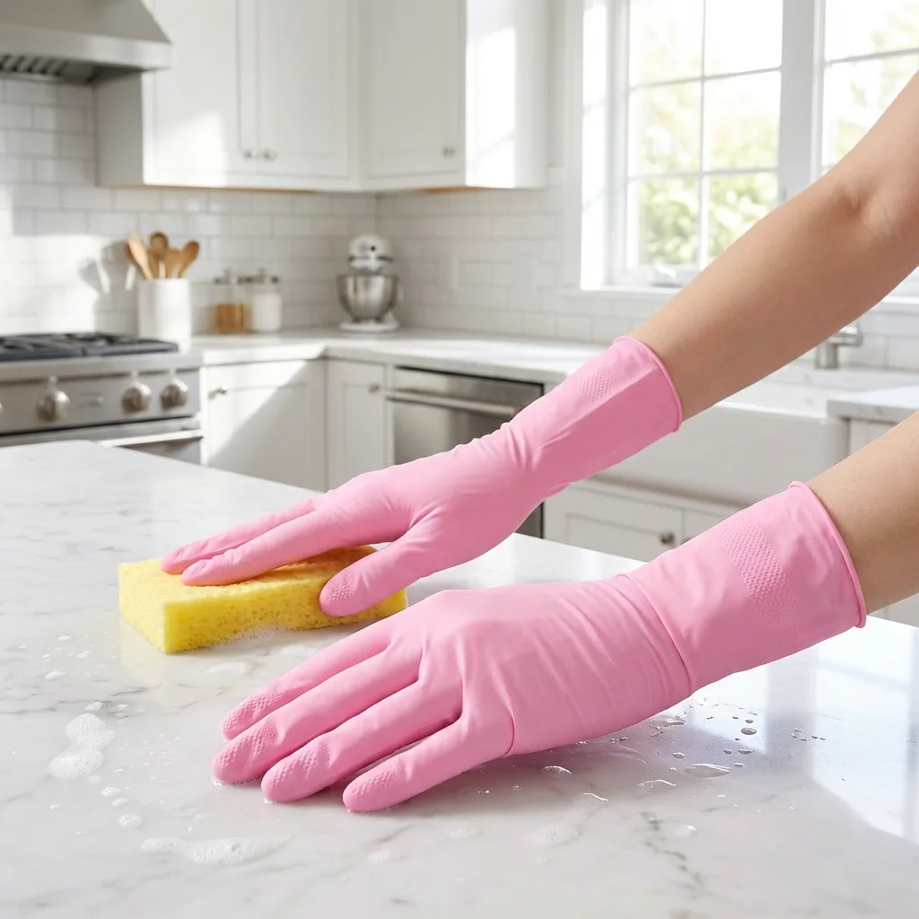 

Премиальные розовые нитриловые перчатки, 100 шт., без латекса, нескользящие, одноразовые, для кухни, уборки, ухода за животными