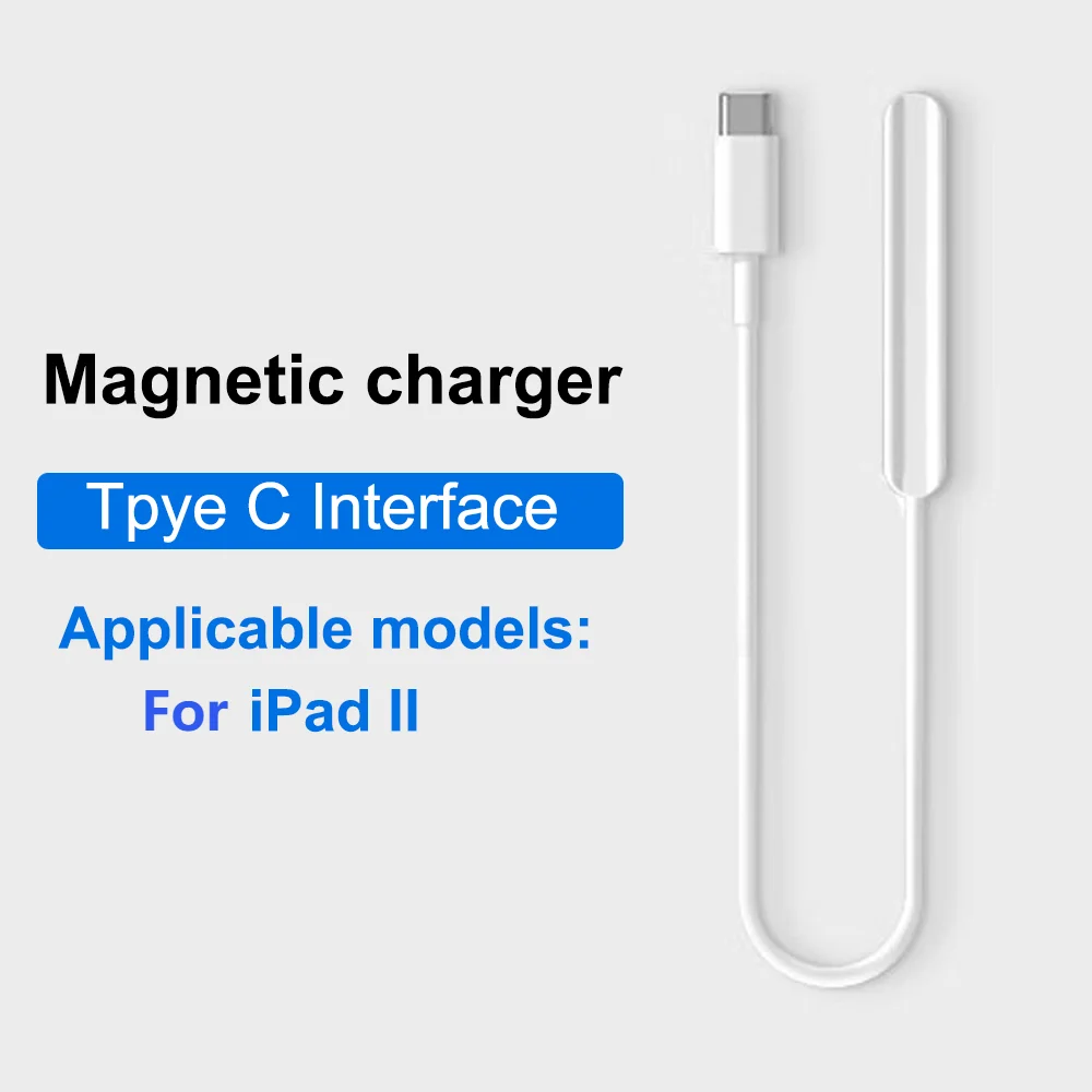 For Apple Pencil 2 2nd Type C Charger Adapter USB C Magnetic Charging Cable For Apple Pencil 2 2nd Stylus pencil Charger