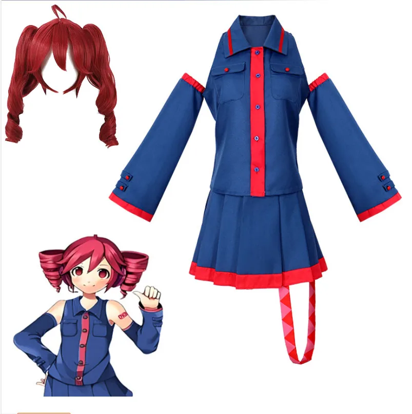 Kasane teto cosplay traje anime miku vtuber topo + saia uniforme carnaval festa de halloween cosplay desempenho terno para mulher