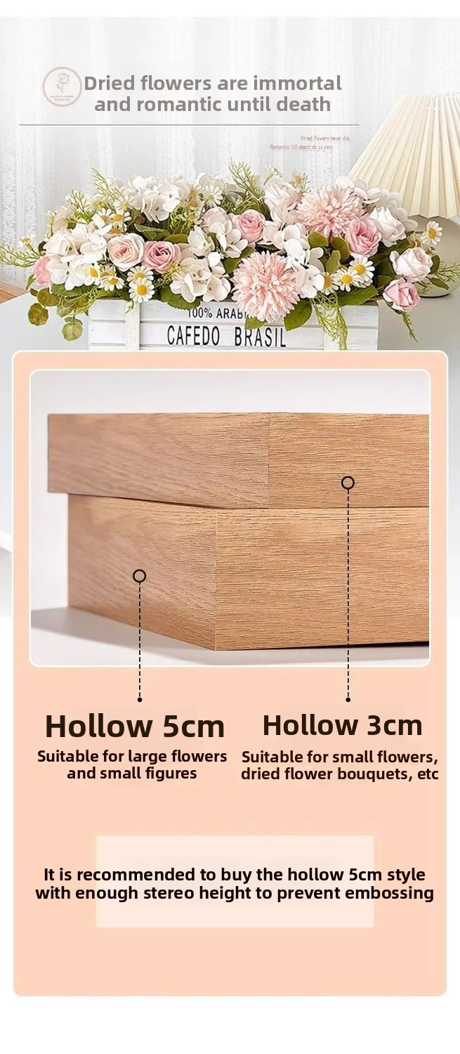 1-3 Stück 3D-Hohlrahmen für getrocknete Blumen, DIY-Rosenstrauß-Konservierungshalter für Heimwanddekoration, Hochzeitsgeschenk, kreatives Bastelprojekt – Detail 2